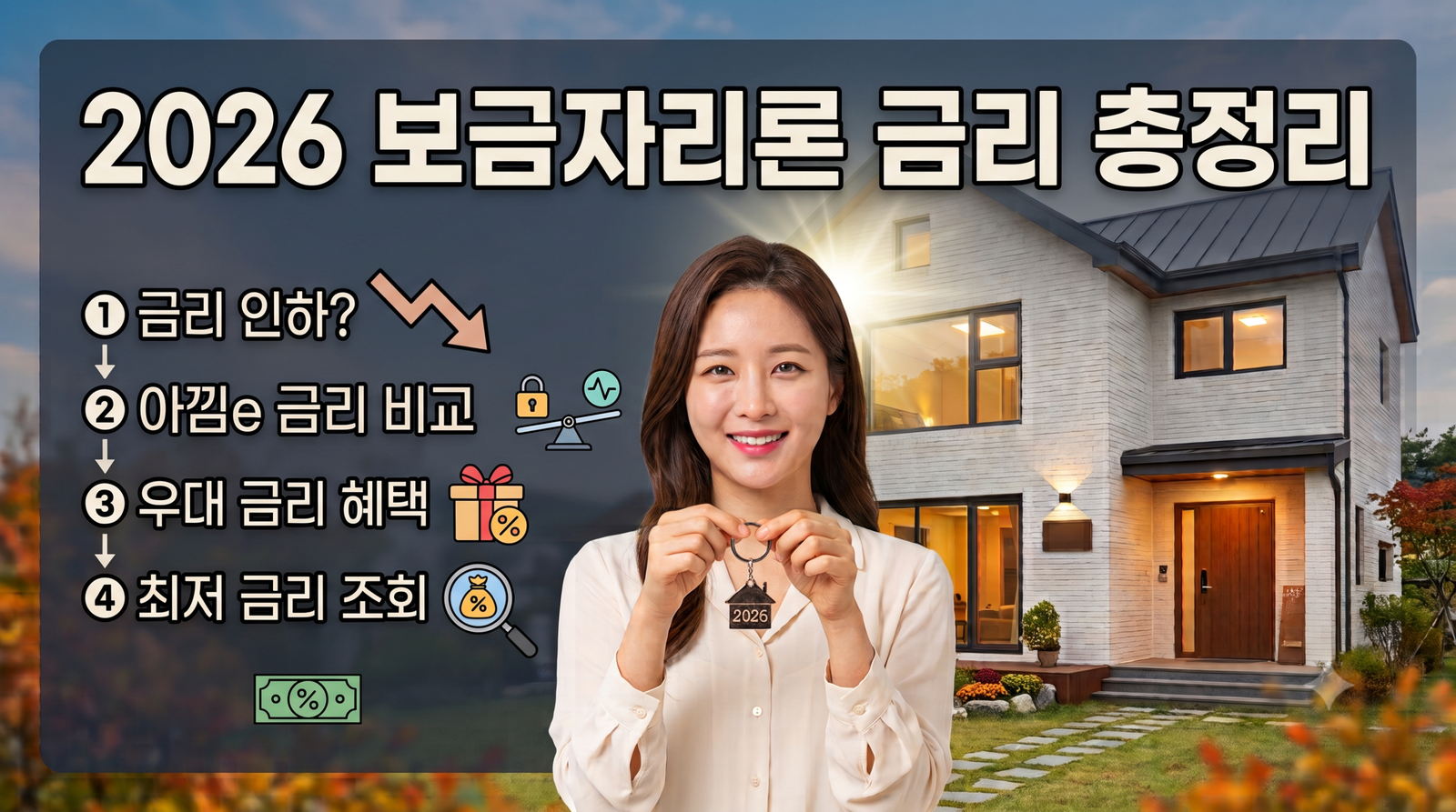 2026년 보금자리론 조건 총정리｜금리·한도·LTV·생애최초